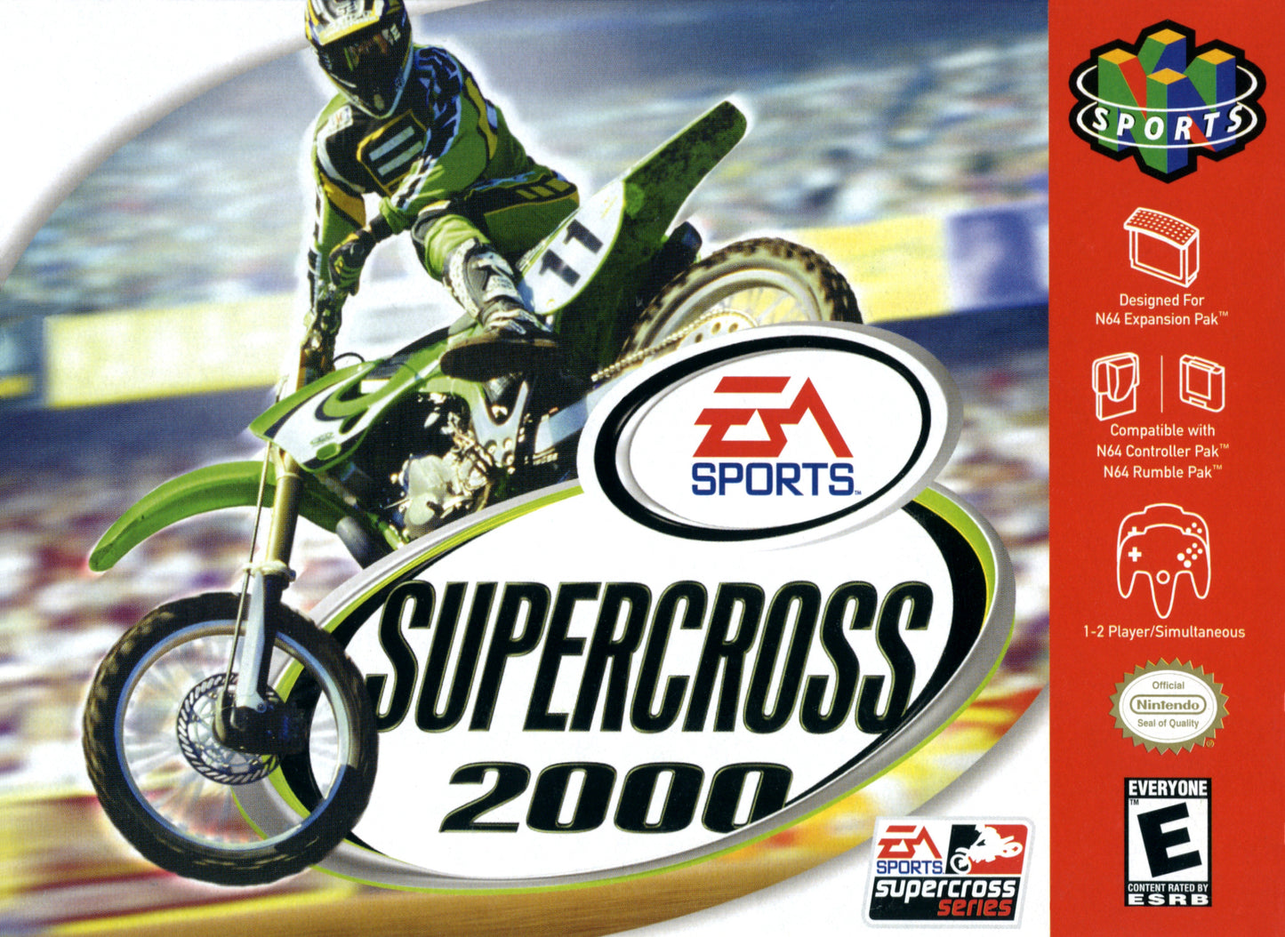 SUPERCROSS 2000 - N64 (W/BOX & MANUAL)