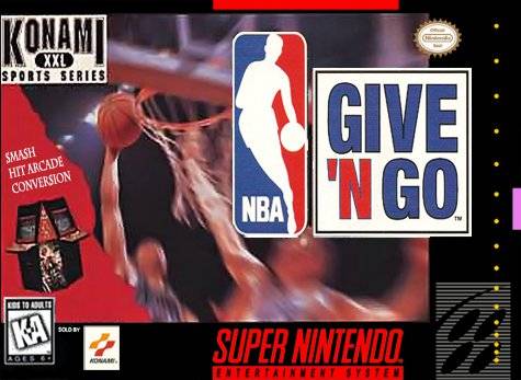 NBA GIVE 'N GO - SNES (W/BOX & MANUAL)