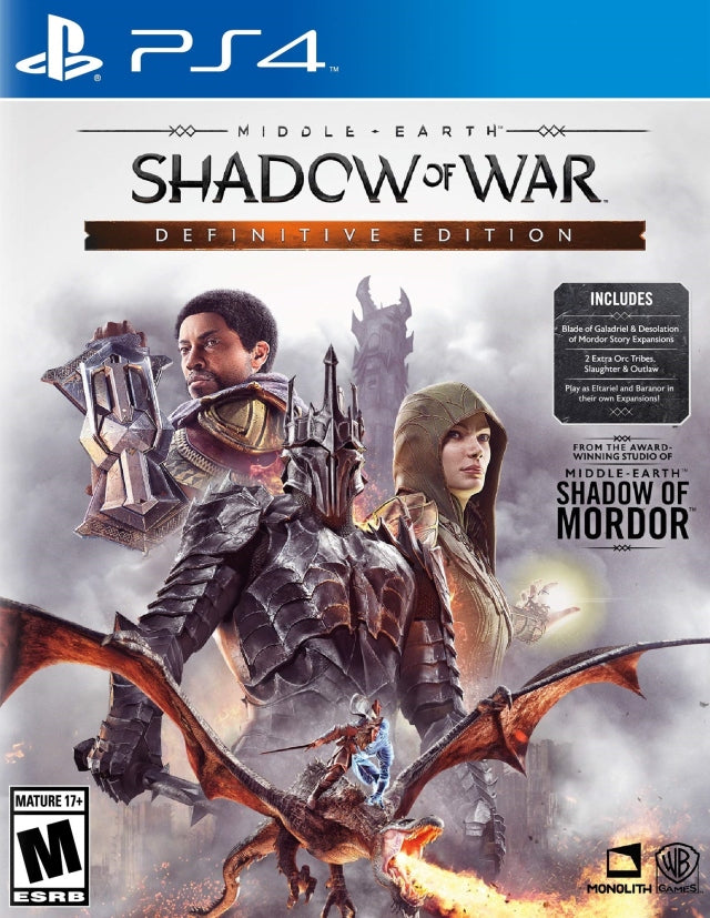 MIDDLE-EARTH: SHADOW OF WAR (DEFINITIVE - PS4