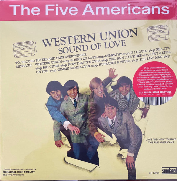 THE FIVE AMERICANS - WESTERN UNION / SOUND OF LOVE
