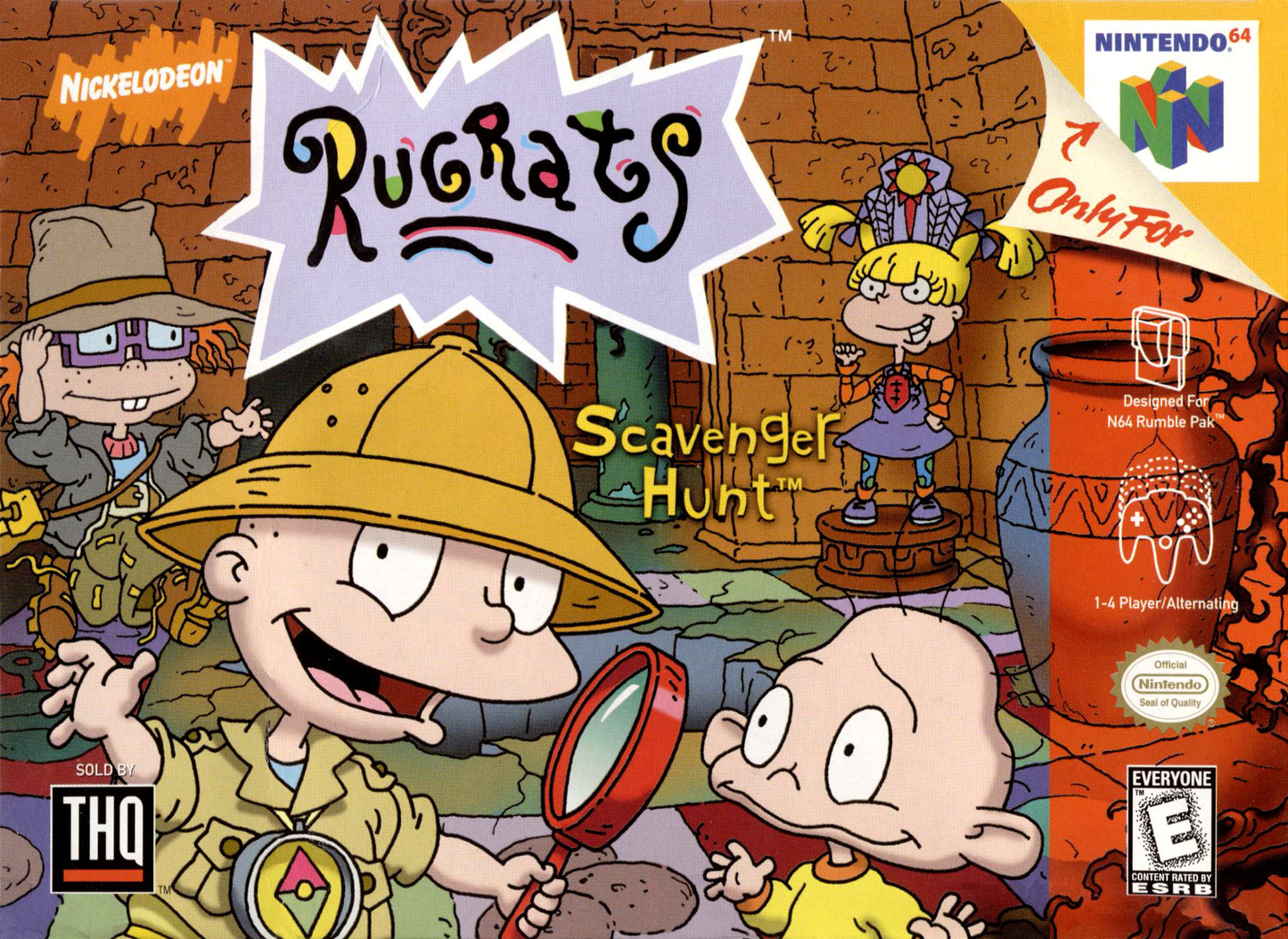 RUGRATS SCAVENGER HUNT - N64 (W/BOX)