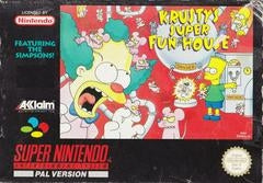 KRUSTY'S SUPER FUN HOUSE - SNES (W/BOX & MANUAL)