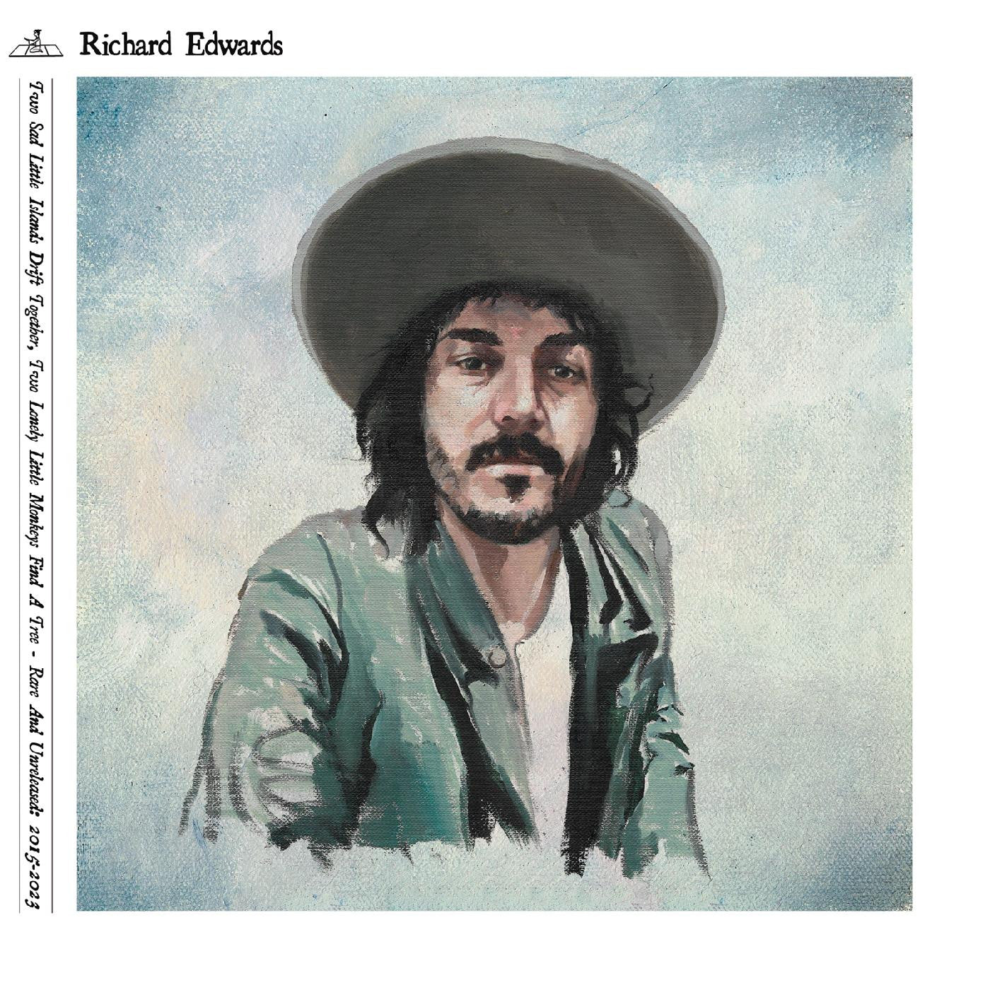 EDWARDS, RICHARD - TWO SAD LITTLE ISLANDS DRIFT TOGETHER, TWO LONELY LITTLE MONKEYS FIND A TREE (RARE AND UNRELEASED) 2015-2023 (ORANGE CREAMSICLE SPLATTER VINYL)