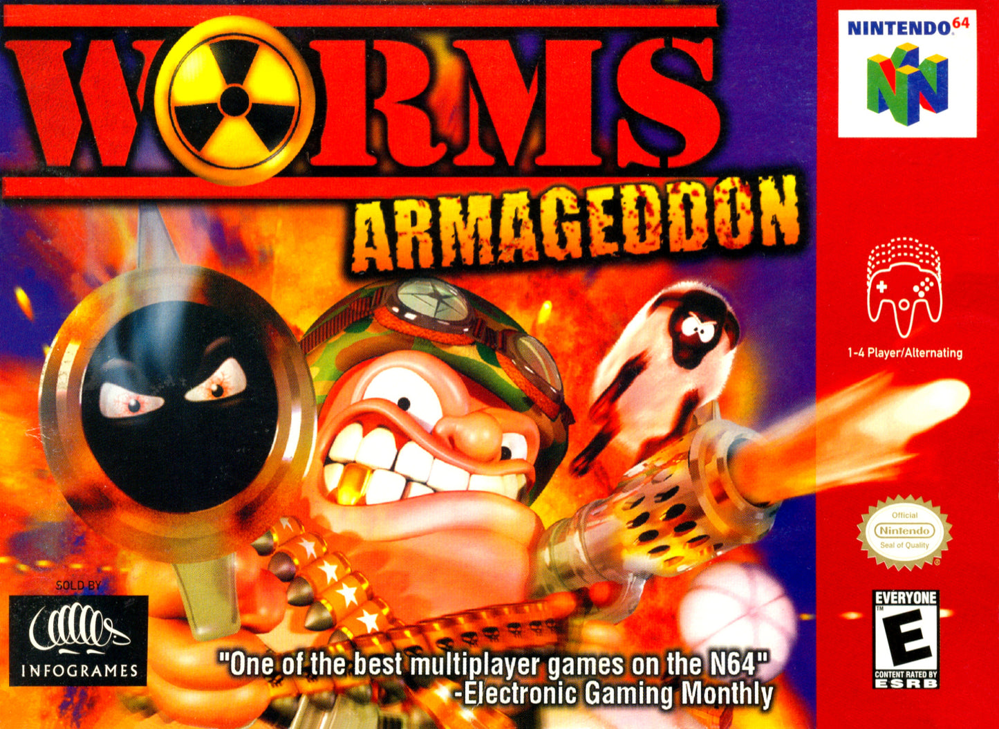 WORMS: ARMAGEDDON - N64 (W/BOX & MANUAL)