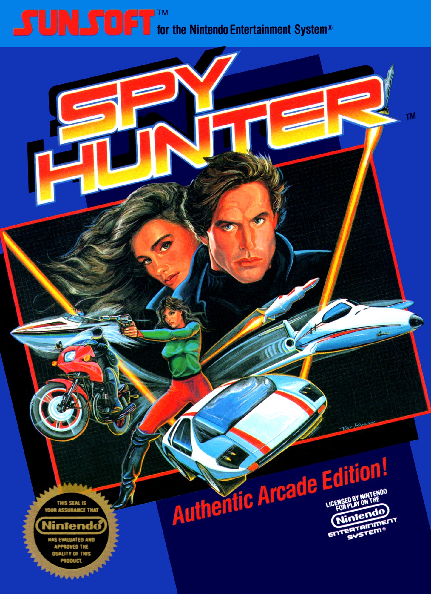 SUPER SPY HUNTER - NES (W/BOX & MANUAL)