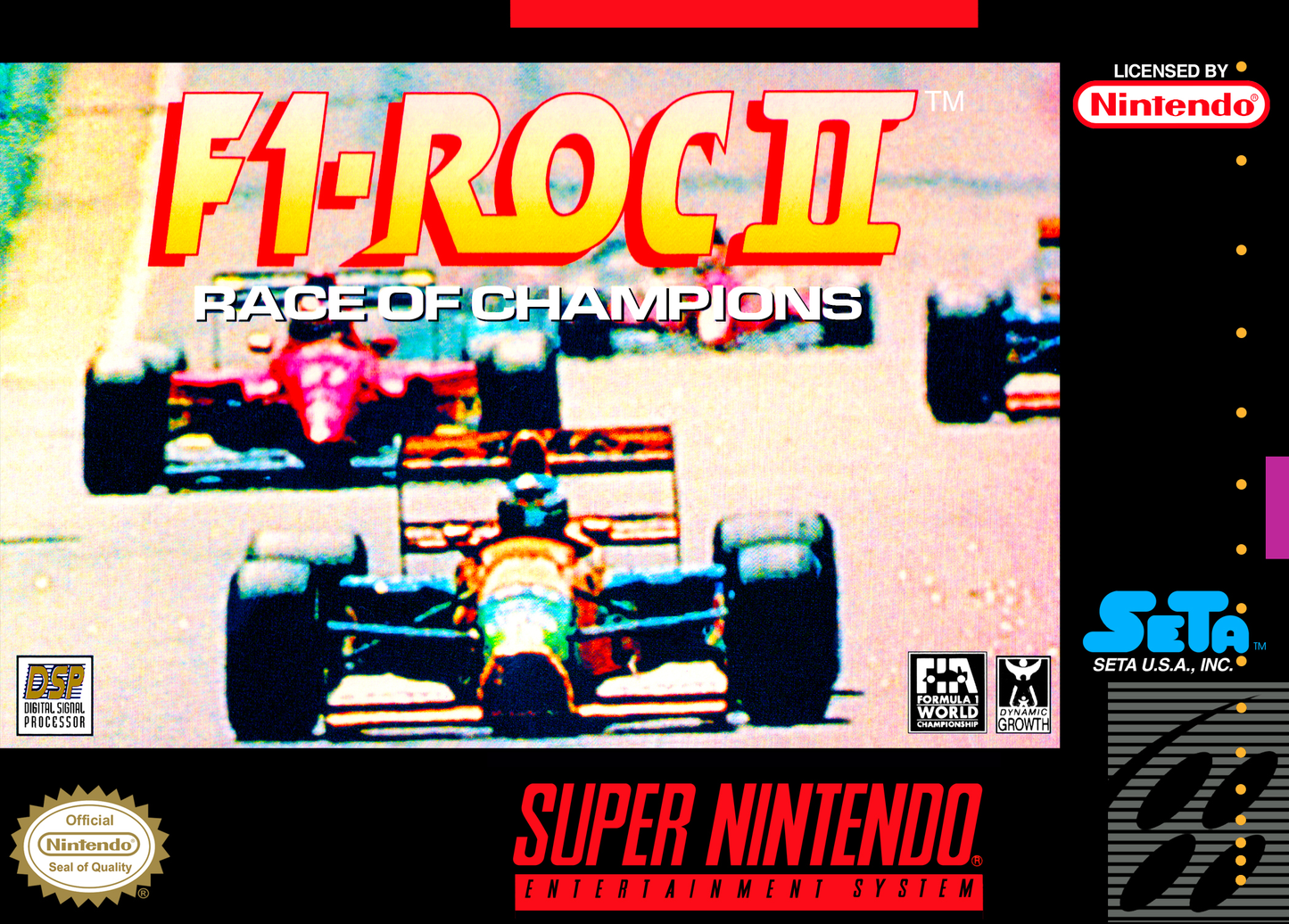 F1 ROC II: RACE OF CHAMPIONS - SNES (W/BOX & MANUAL)