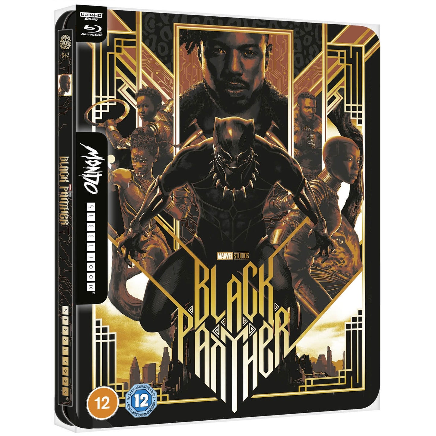 BLACK PANTHER (MOVIE) - BLU-3D-2018 CHADWICK BOSEMAN (STEELBOOK)