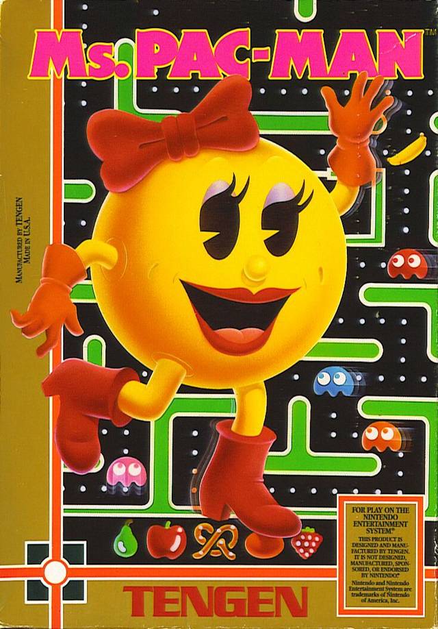 MS. PAC-MAN (TENGEN) - NES (W/BOX)