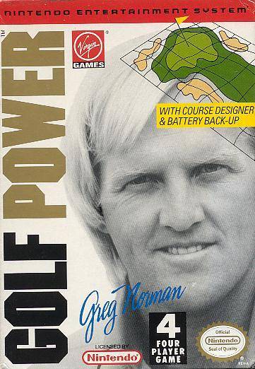 GREG NORMAN'S GOLF POWER - NES (W/BOX & MANUAL)
