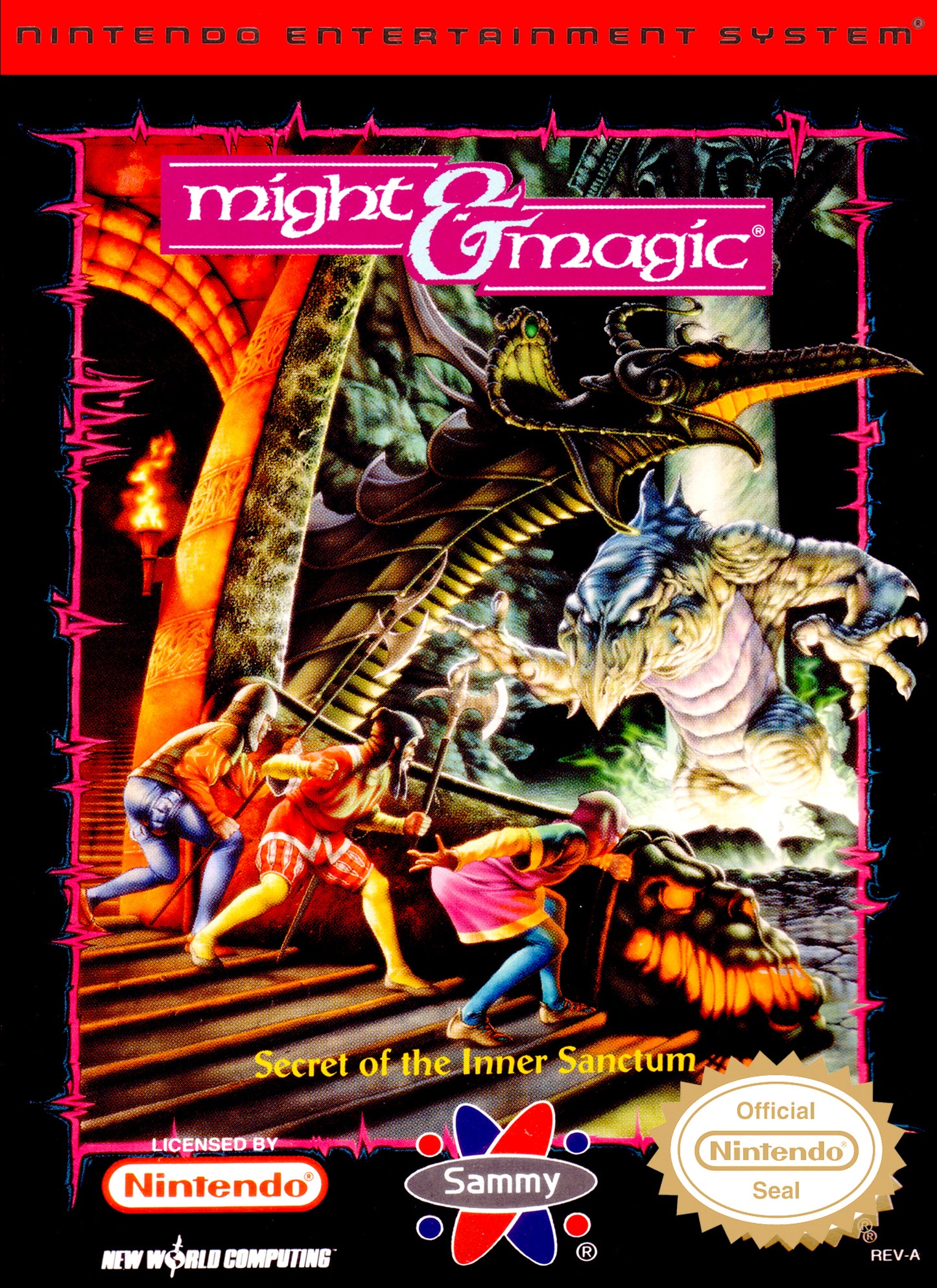MIGHT & MAGIC - NES (W/BOX & MANUAL)