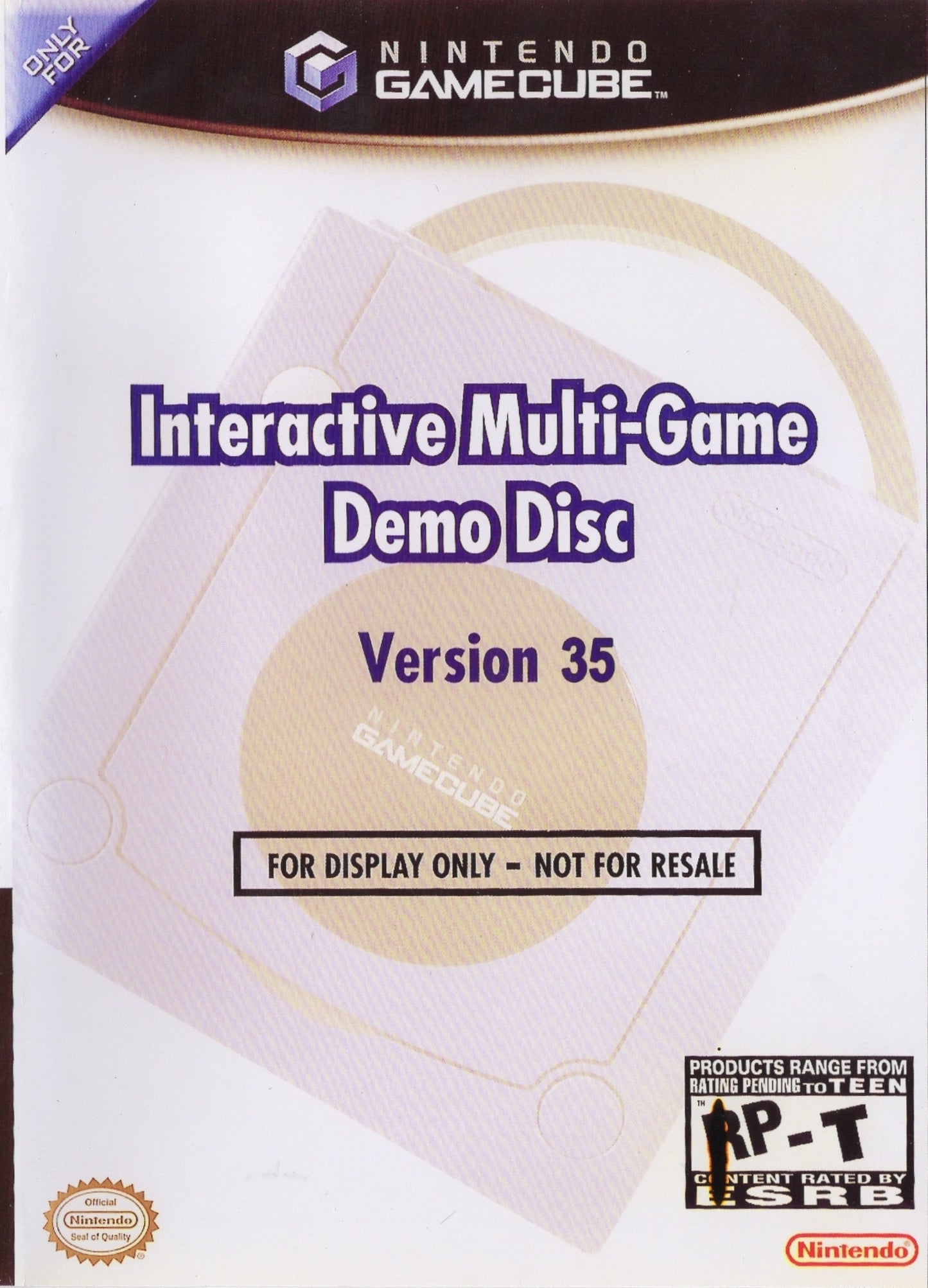 INTERACTIVE MULTI-GAME DEMO DISC #35 - GCB