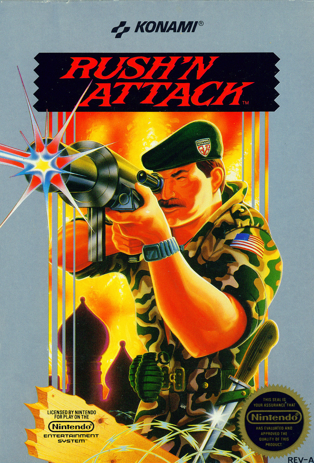 RUSH'N ATTACK - NES (W/BOX)