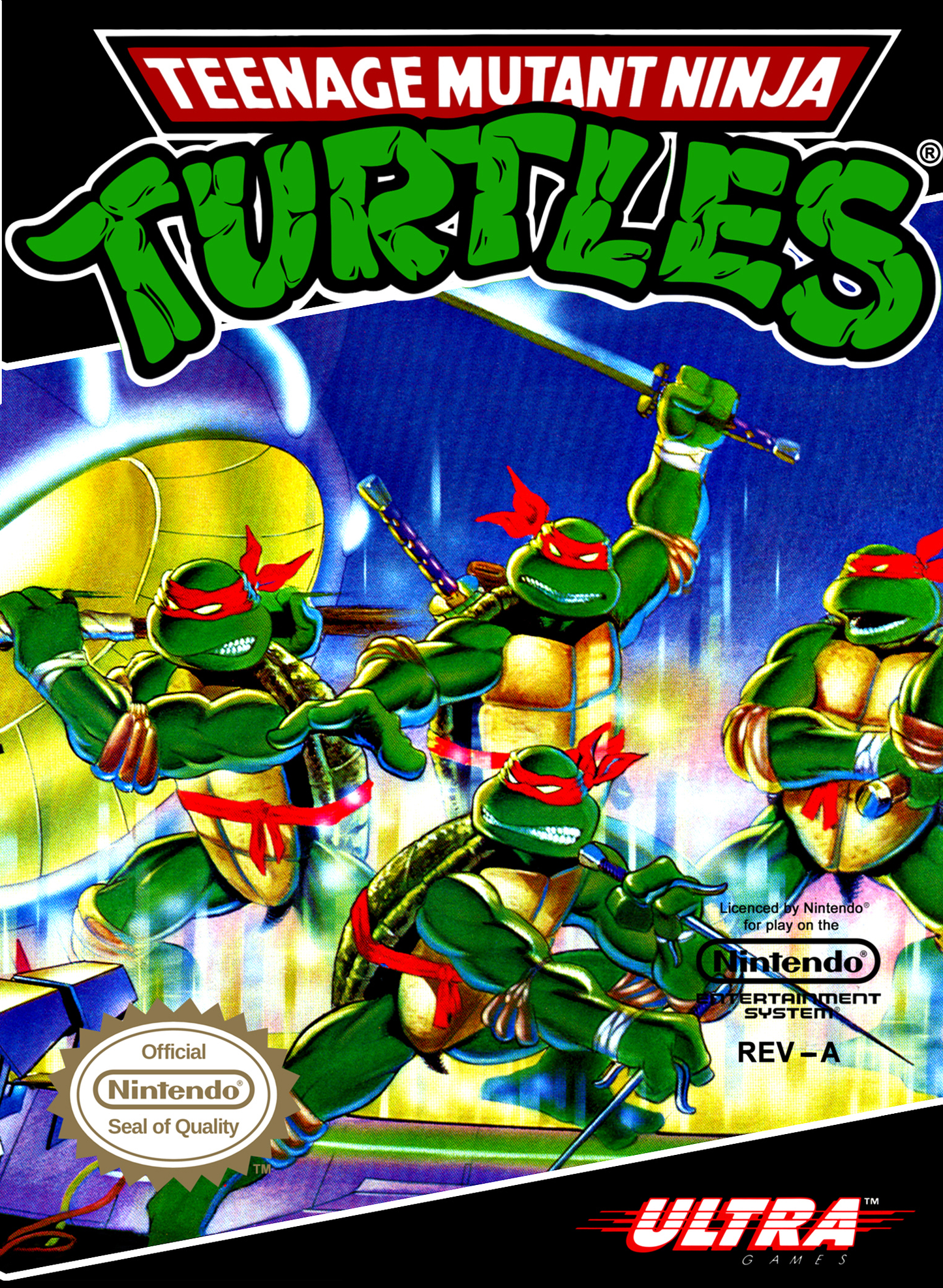TEENAGE MUTANT NINJA TURTLES - NES (W/BOX & MANUAL)