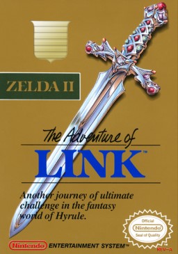 ZELDA II: THE ADVENTURE OF LINK (GOLD CARTRIDGE) - NES (W/BOX, NO MANUAL)