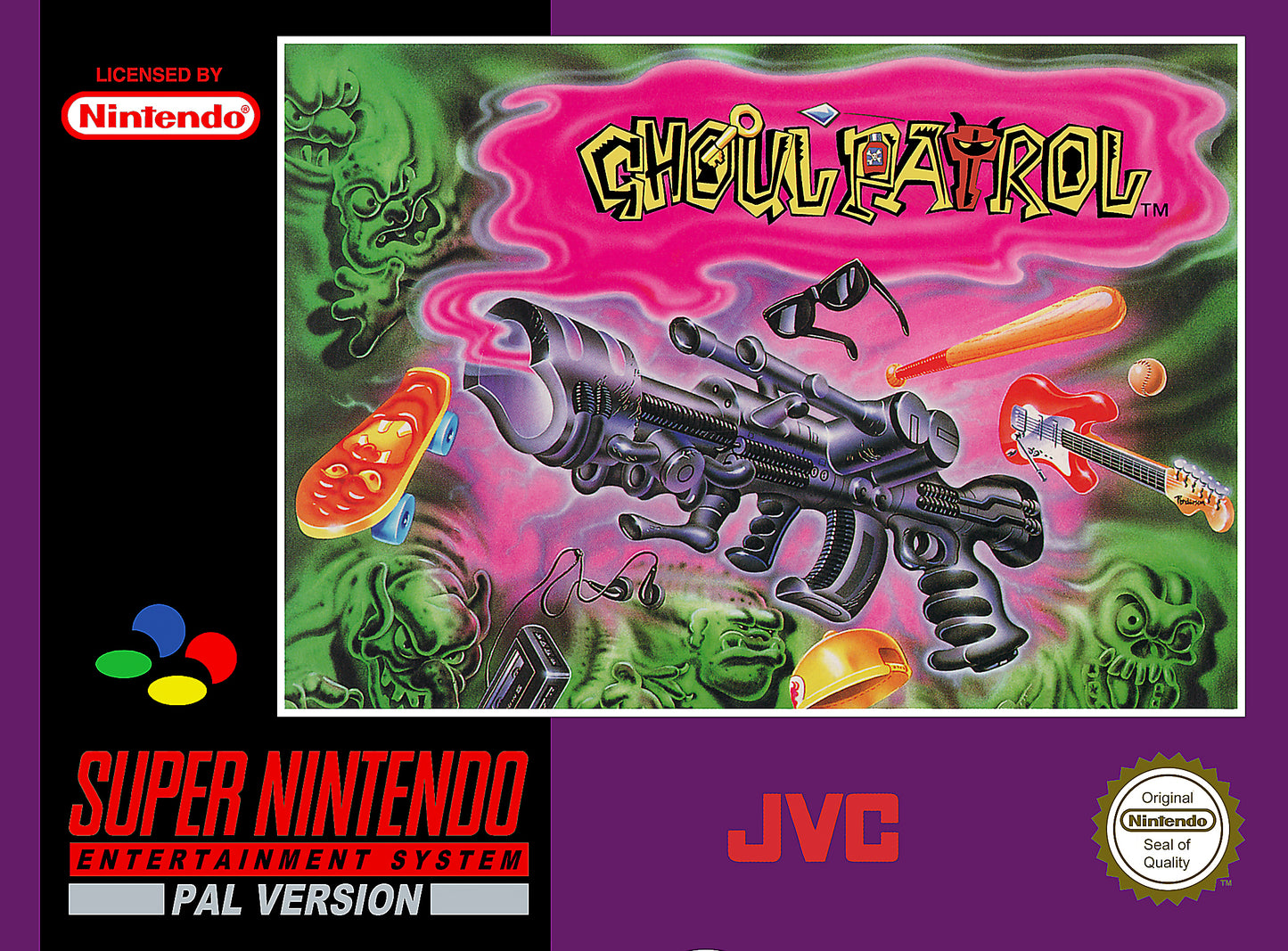 GHOUL PATROL - SNES (W/BOX & MANUAL)