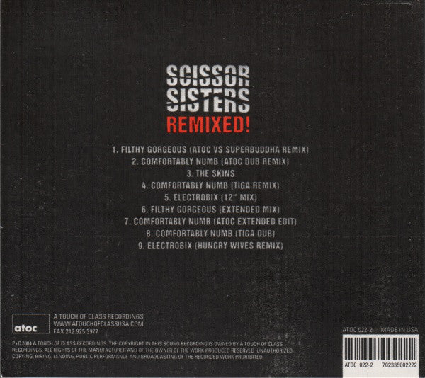 SCISSOR SISTERS - REMIXED!
