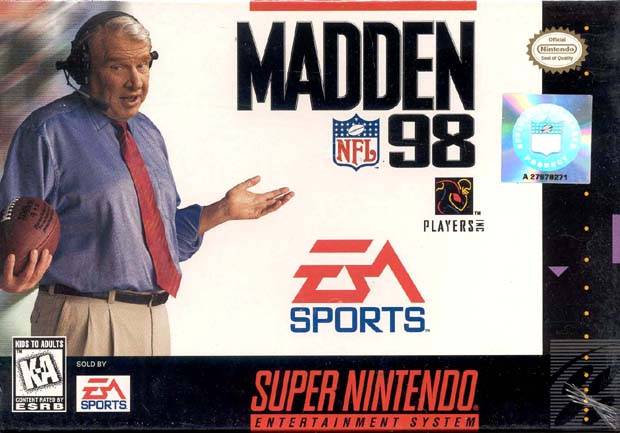 MADDEN NFL 98 - SNES (W/BOX & MANUAL)