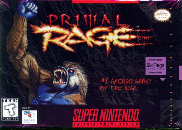 PRIMAL RAGE - SNES (W/BOX & MANUAL)