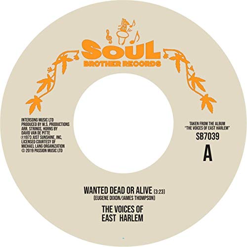 THE VOICES OF EAST HARLEM - WANTED DEAD OR ALIVE / CAN YOU FEEL IT (VINYL)