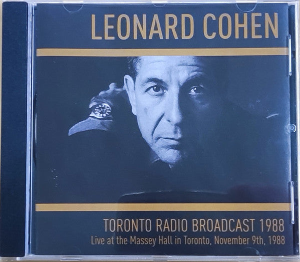 COHEN, LEONARD - TORONTO RADIO BROADCAST 1988