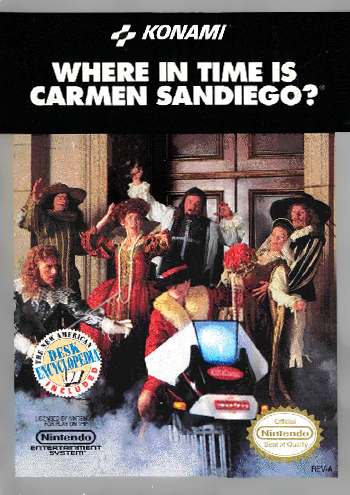 WHERE IN TIME IS CARMEN SANDIEGO - NES (W/BOX & MANUAL)
