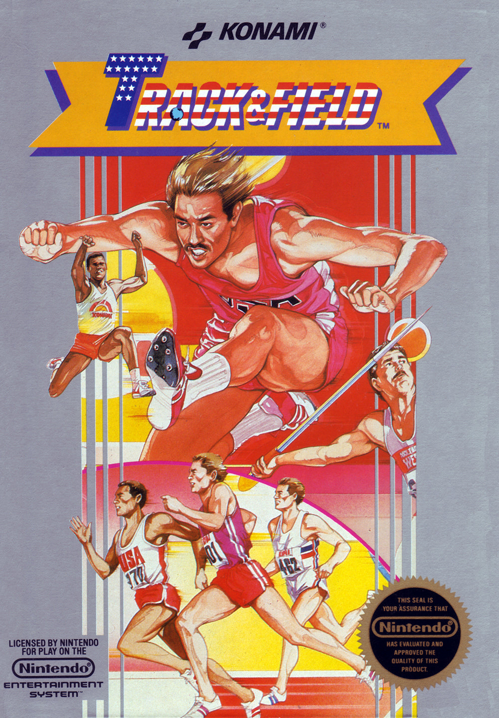 TRACK & FIELD II - NES (W/BOX & MANUAL)