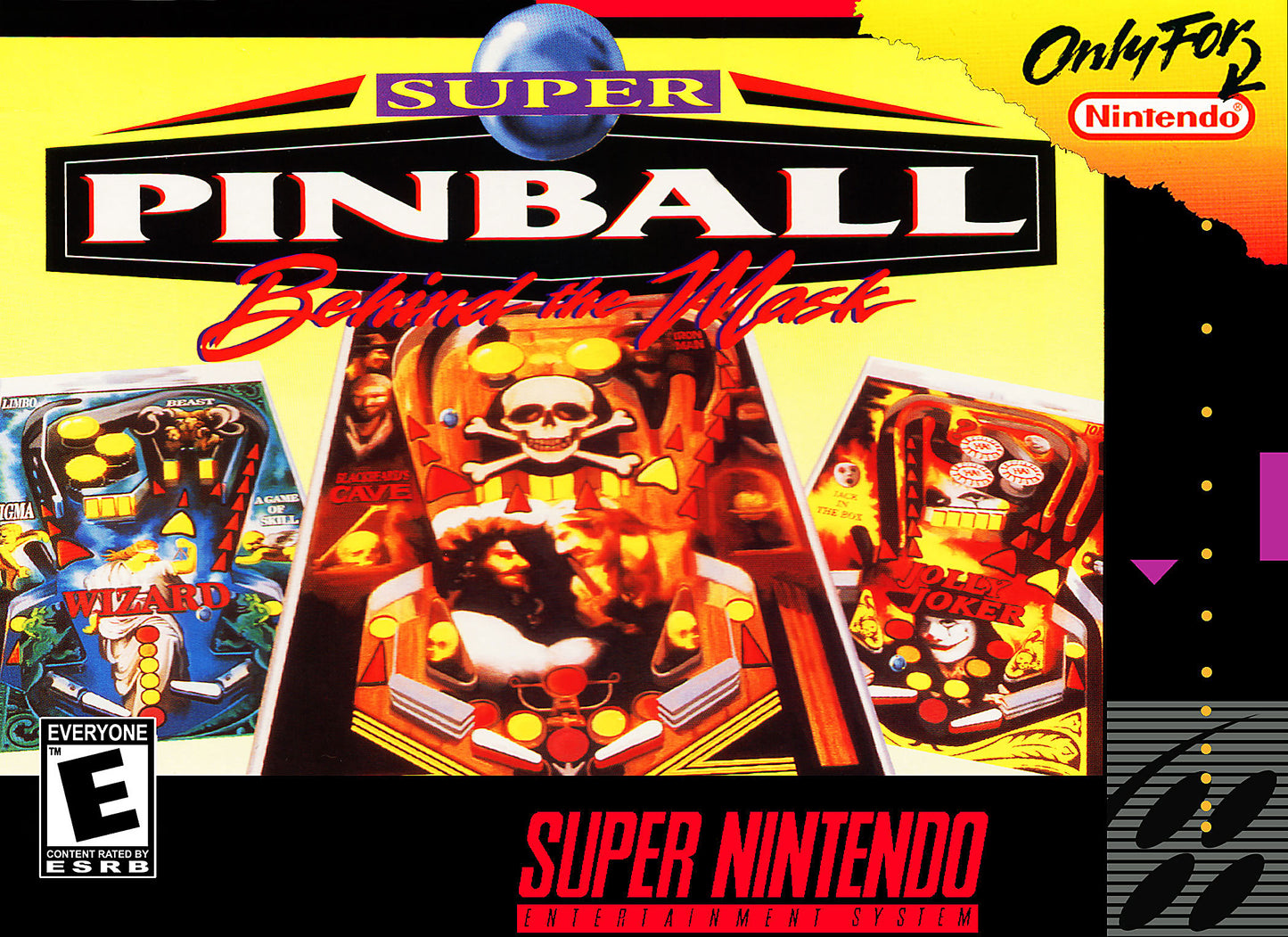 SUPER PINBALL: BEHIND THE MASK - SNES (W/BOX)
