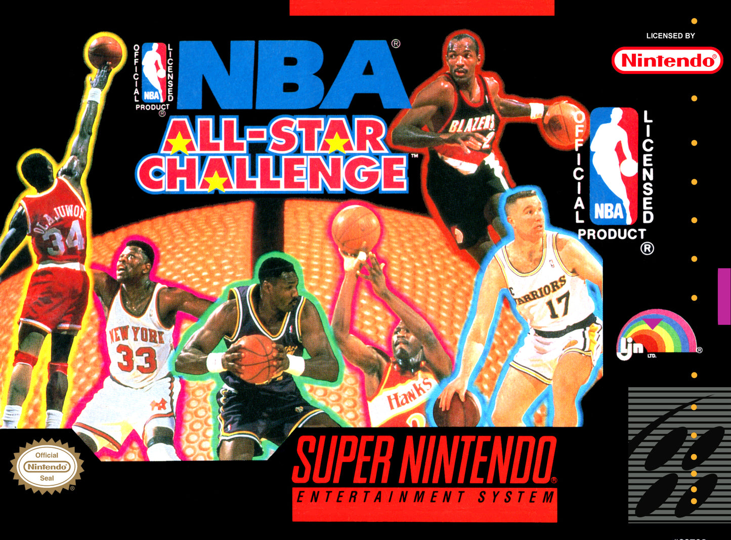 NBA ALL-STAR CHALLENGE - SNES (W/BOX & MANUAL)