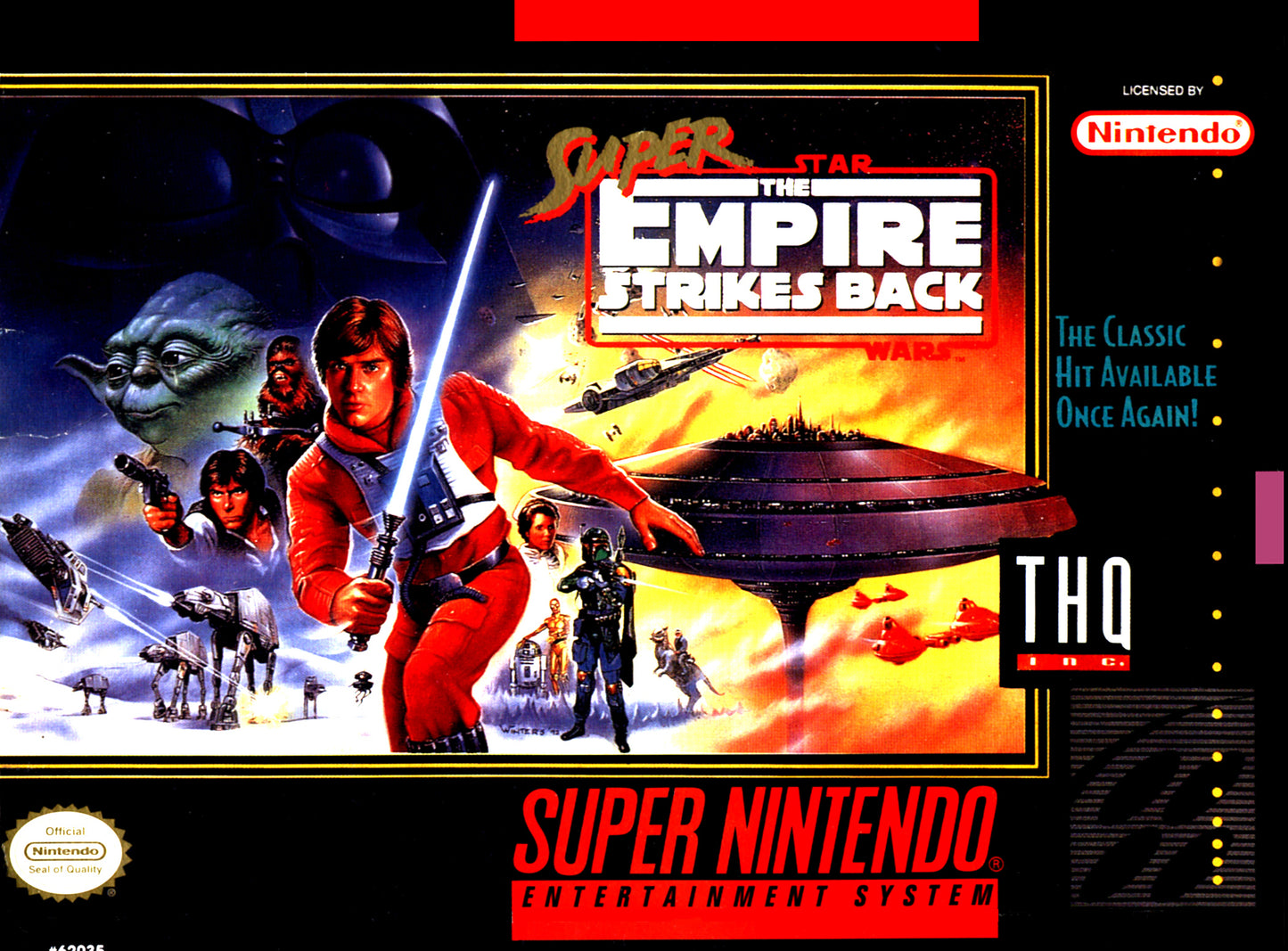 SUPER STAR WARS: EMPIRE STRIKES BACK - SNES (W/BOX & MANUAL)