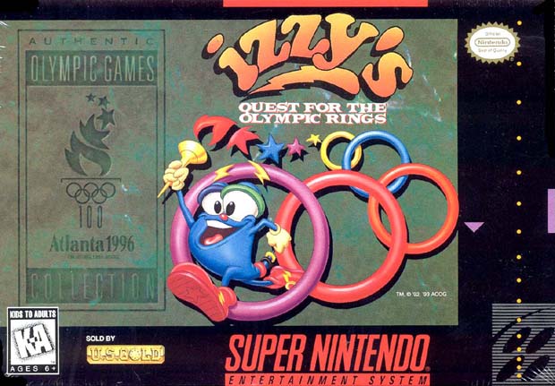 IZZY'S QUEST FOR THE OLYMPIC RINGS - SNES (W/BOX)