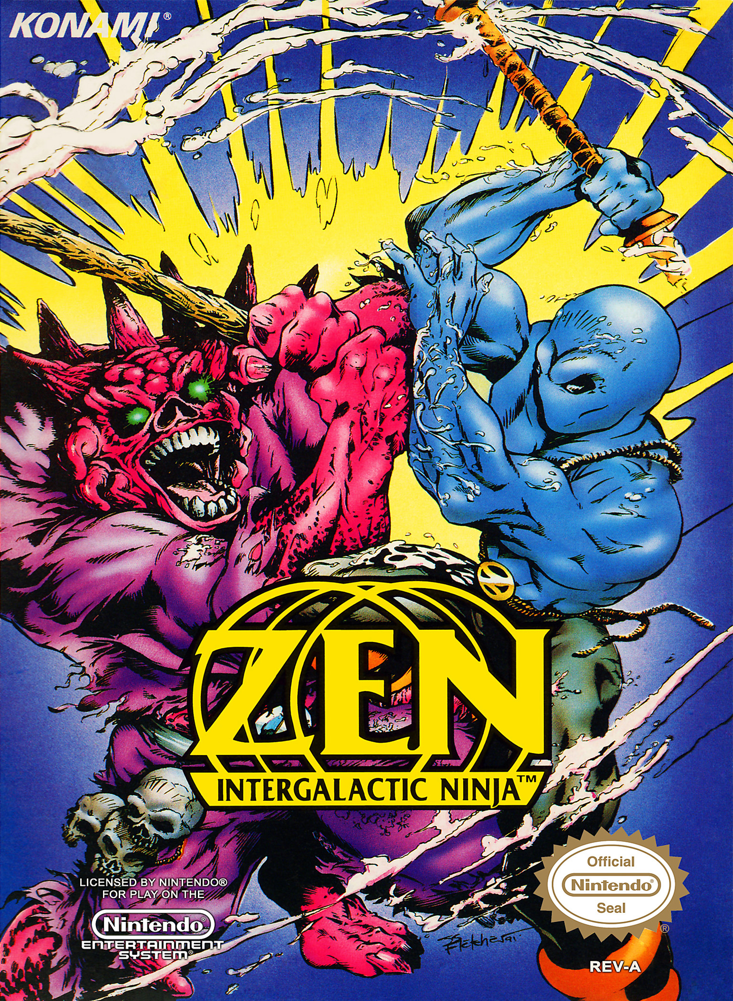 ZEN: INTERGALACTIC NINJA - NES (W/BOX)