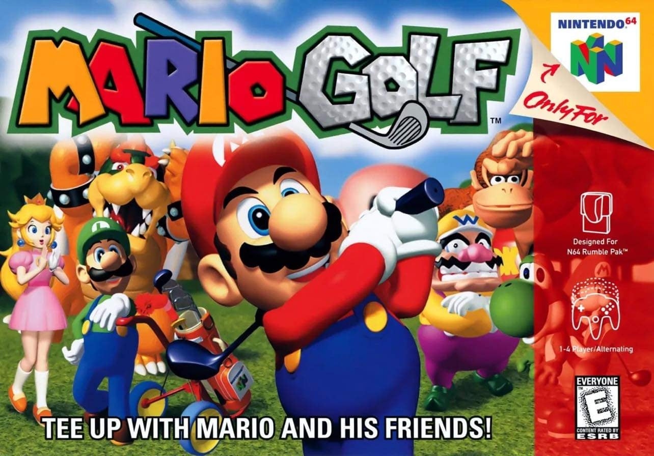 MARIO GOLF - N64 (W/BOX & MANUAL)