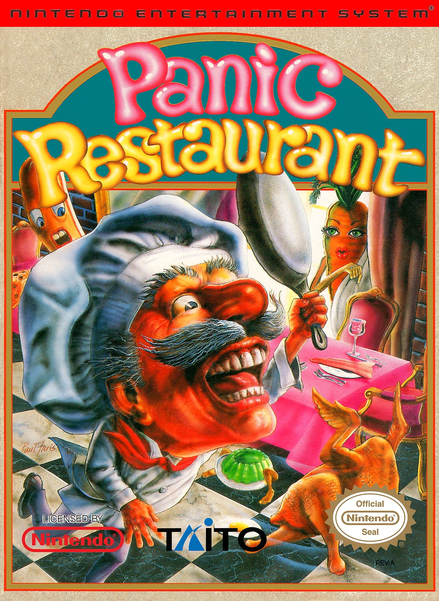 PANIC RESTAURANT - NES (W/BOX)