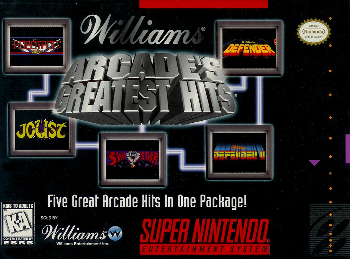 WILLIAMS ARCADE'S GREATEST HITS - SNES