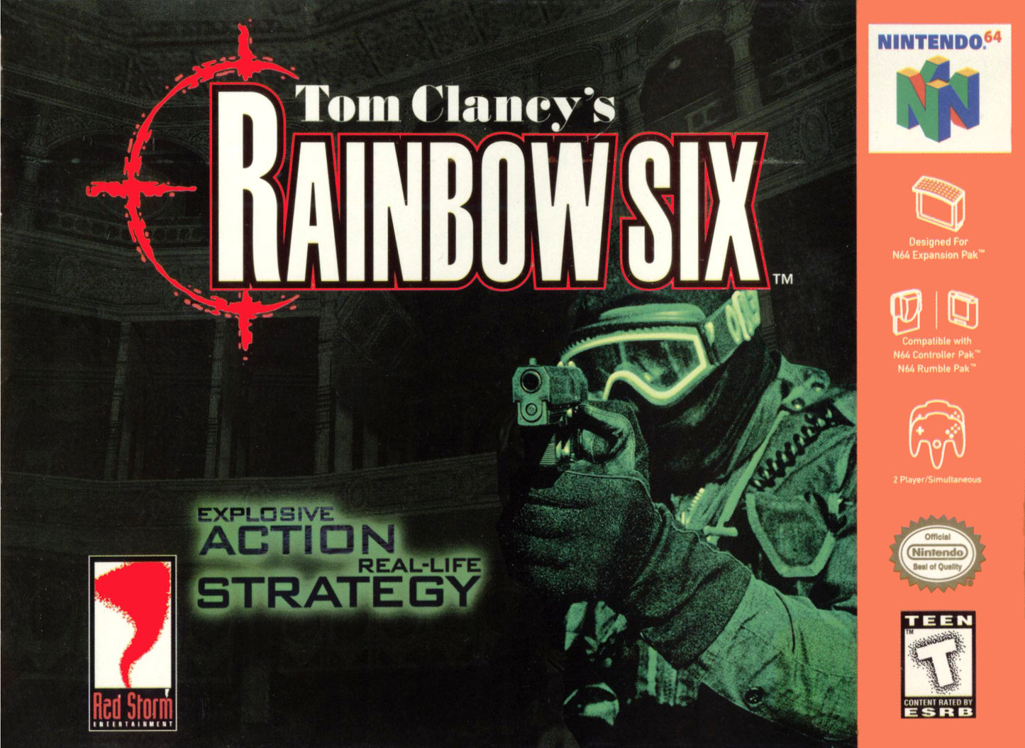 RAINBOW SIX - N64 (W/BOX & MANUAL)