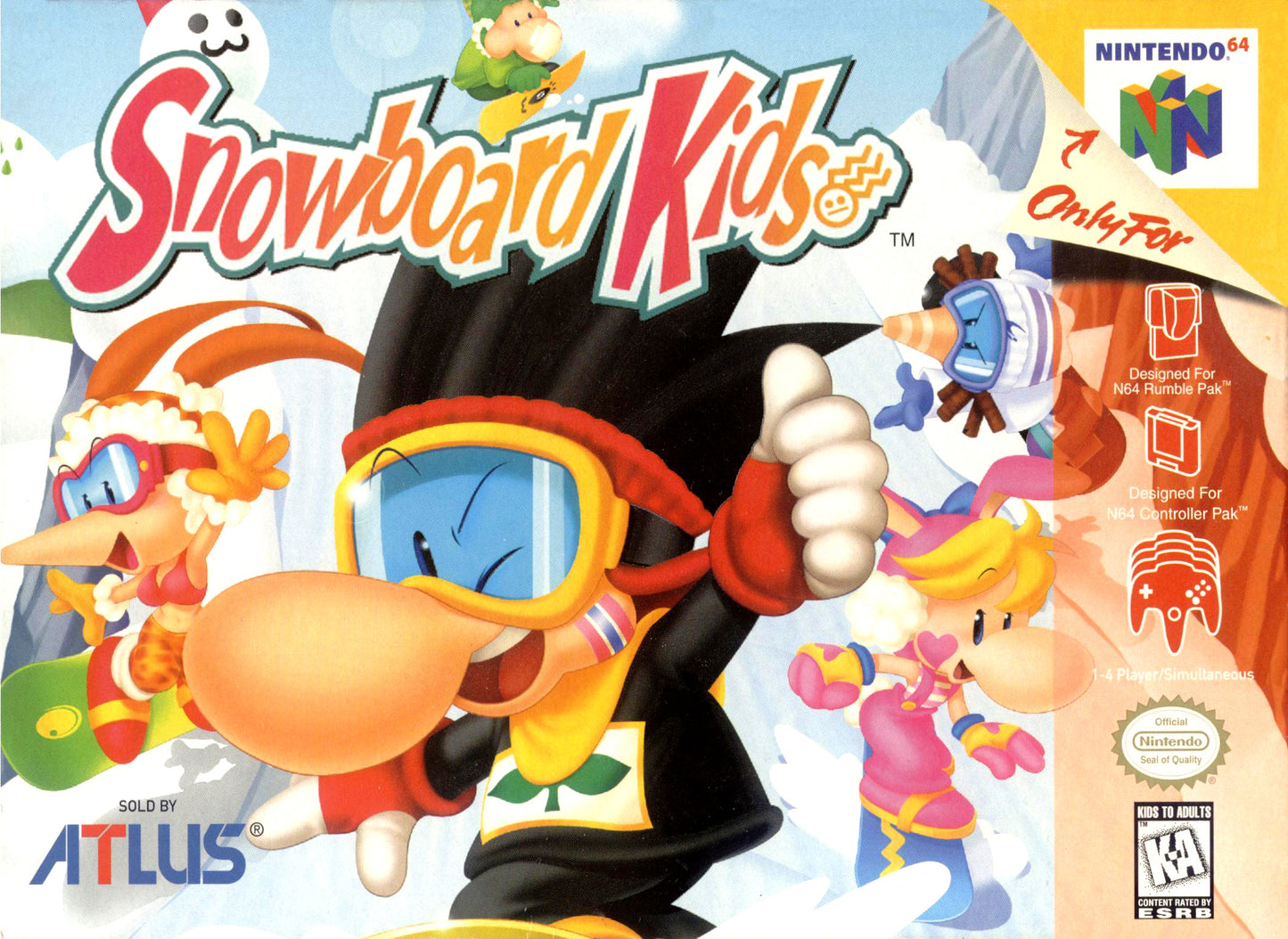 SNOWBOARD KIDS - N64 (W/BOX & MANUAL)