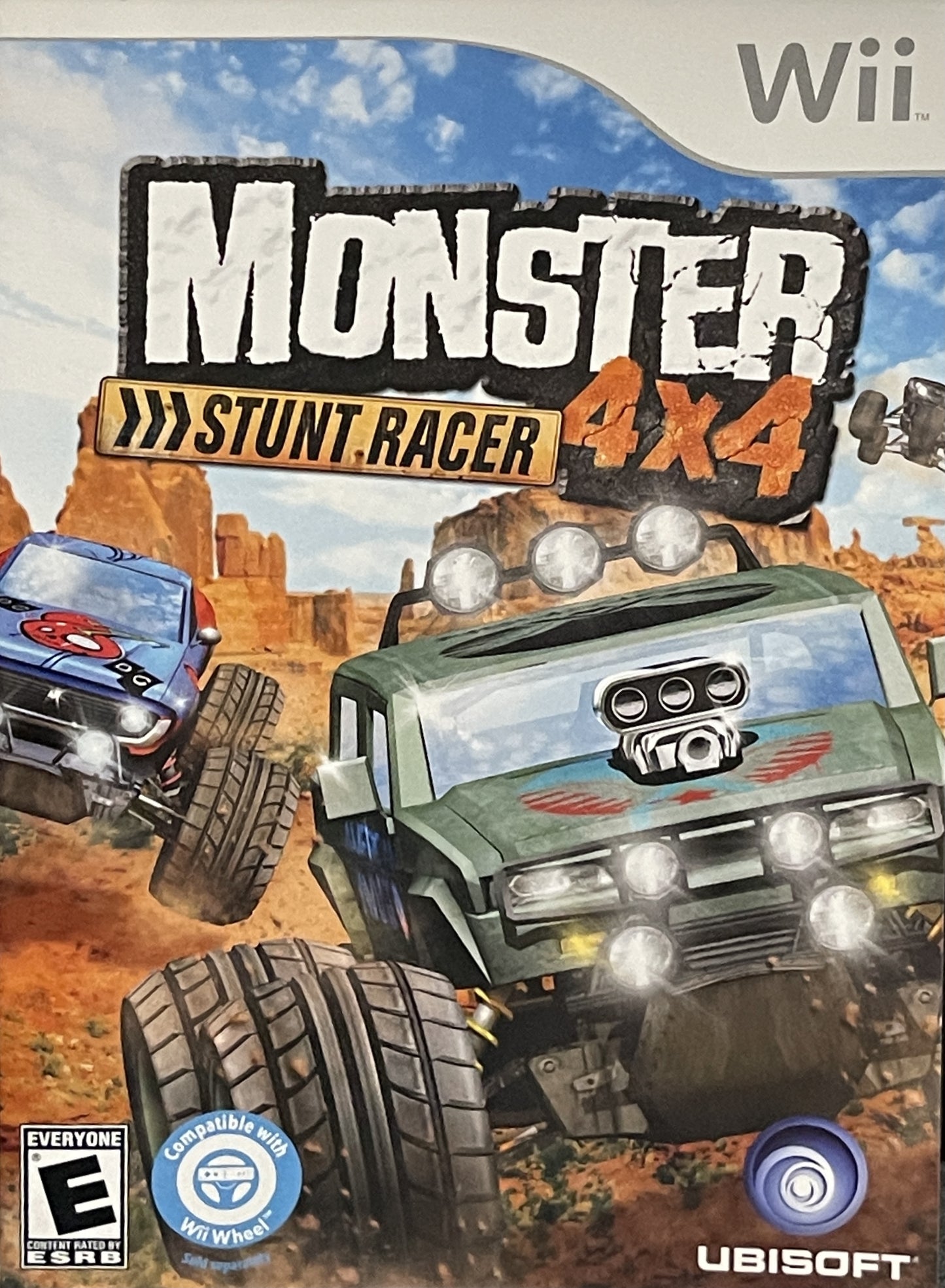 MONSTER 4X4: STUNT RACER (W/ WHEEL) - WII