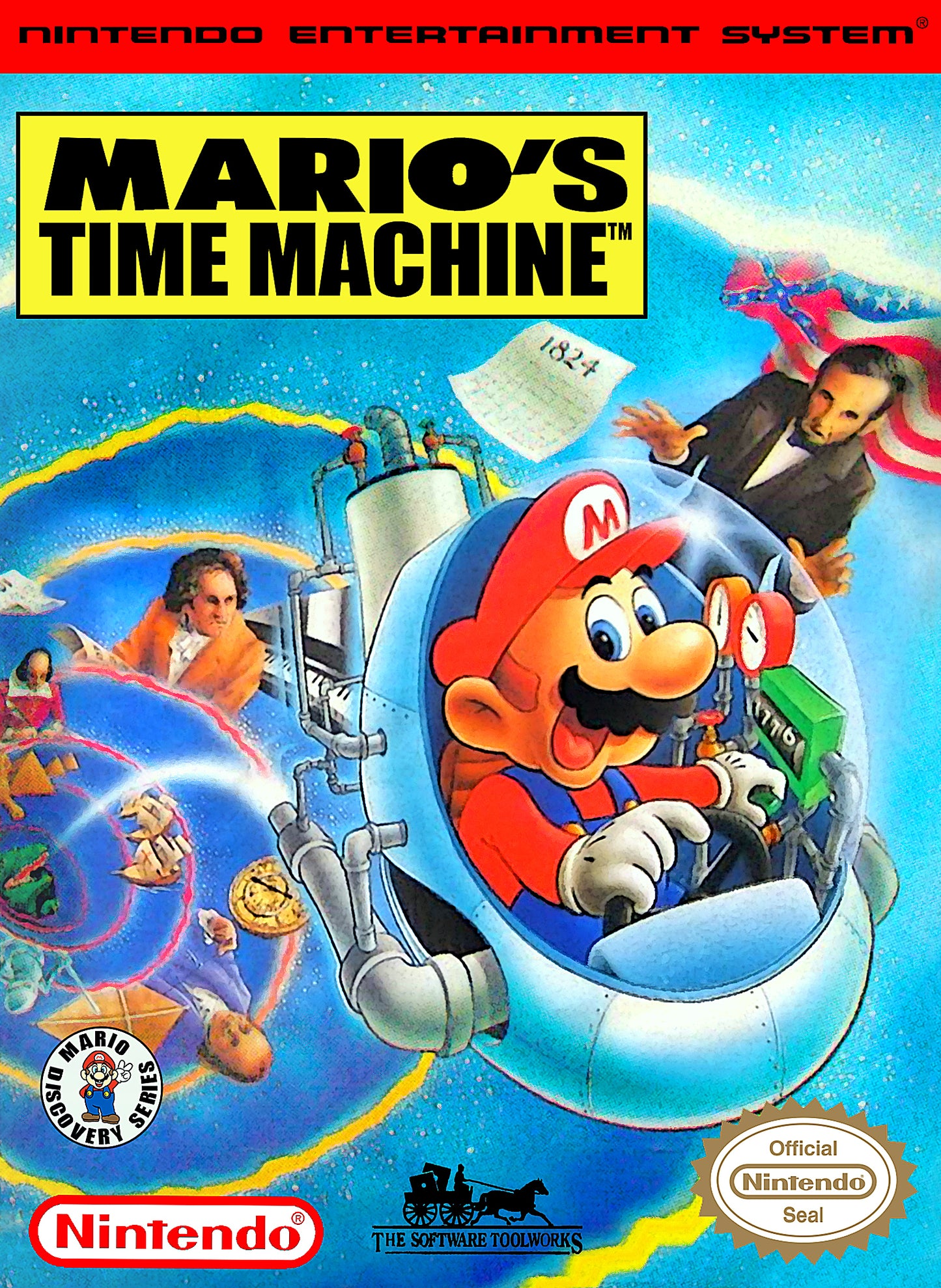 MARIO'S TIME MACHINE - NES (W/BOX)