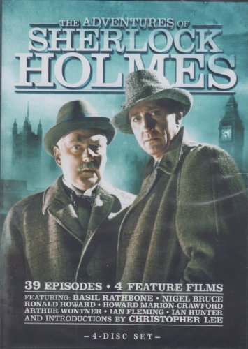 ADVENTURES OF SHERLOCK HOLMES - DVD-39 EPISODES/4 FILMS-BASIL RATHBONE/R