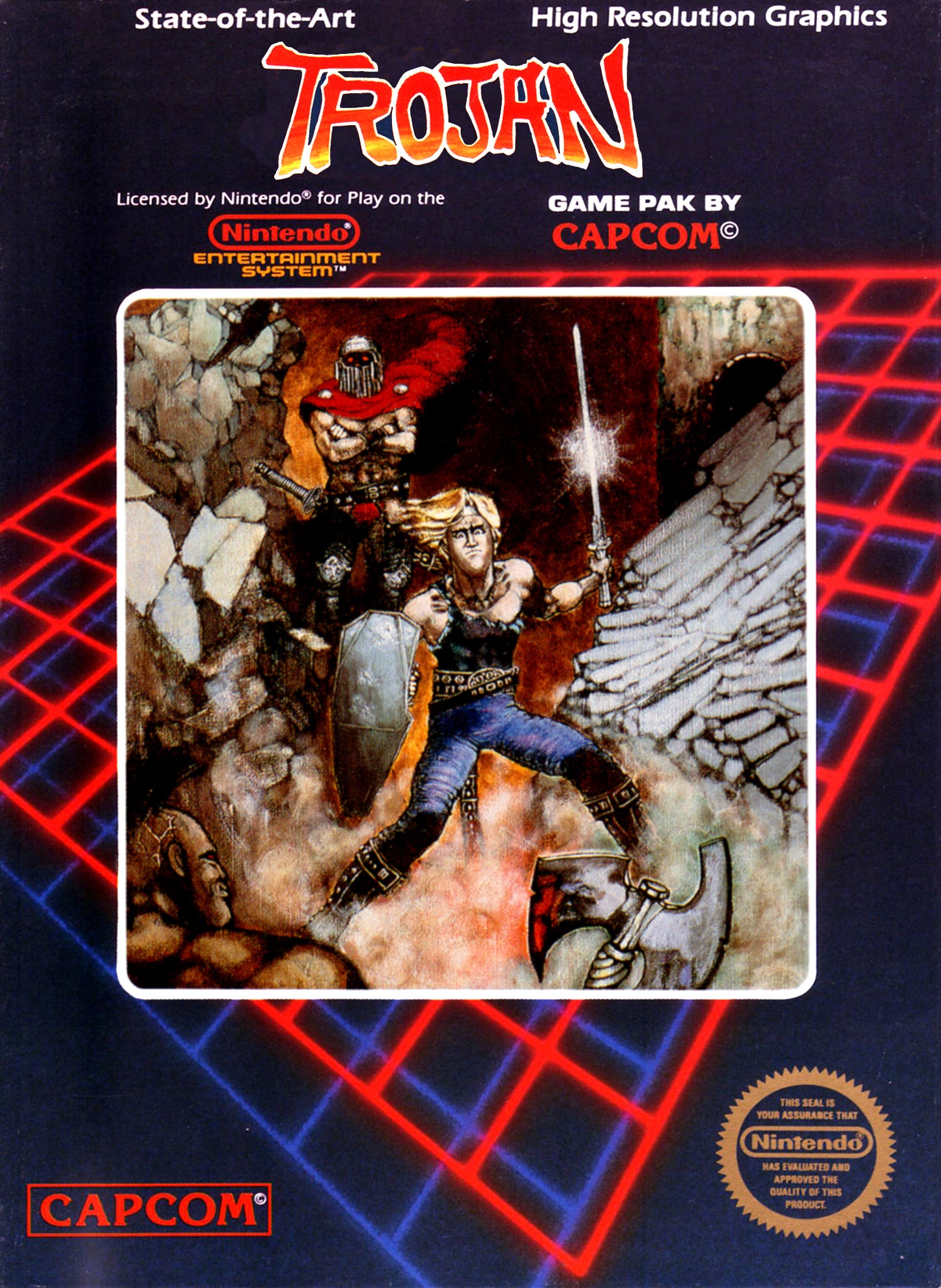 TROJAN - NES (W/BOX & MANUAL)