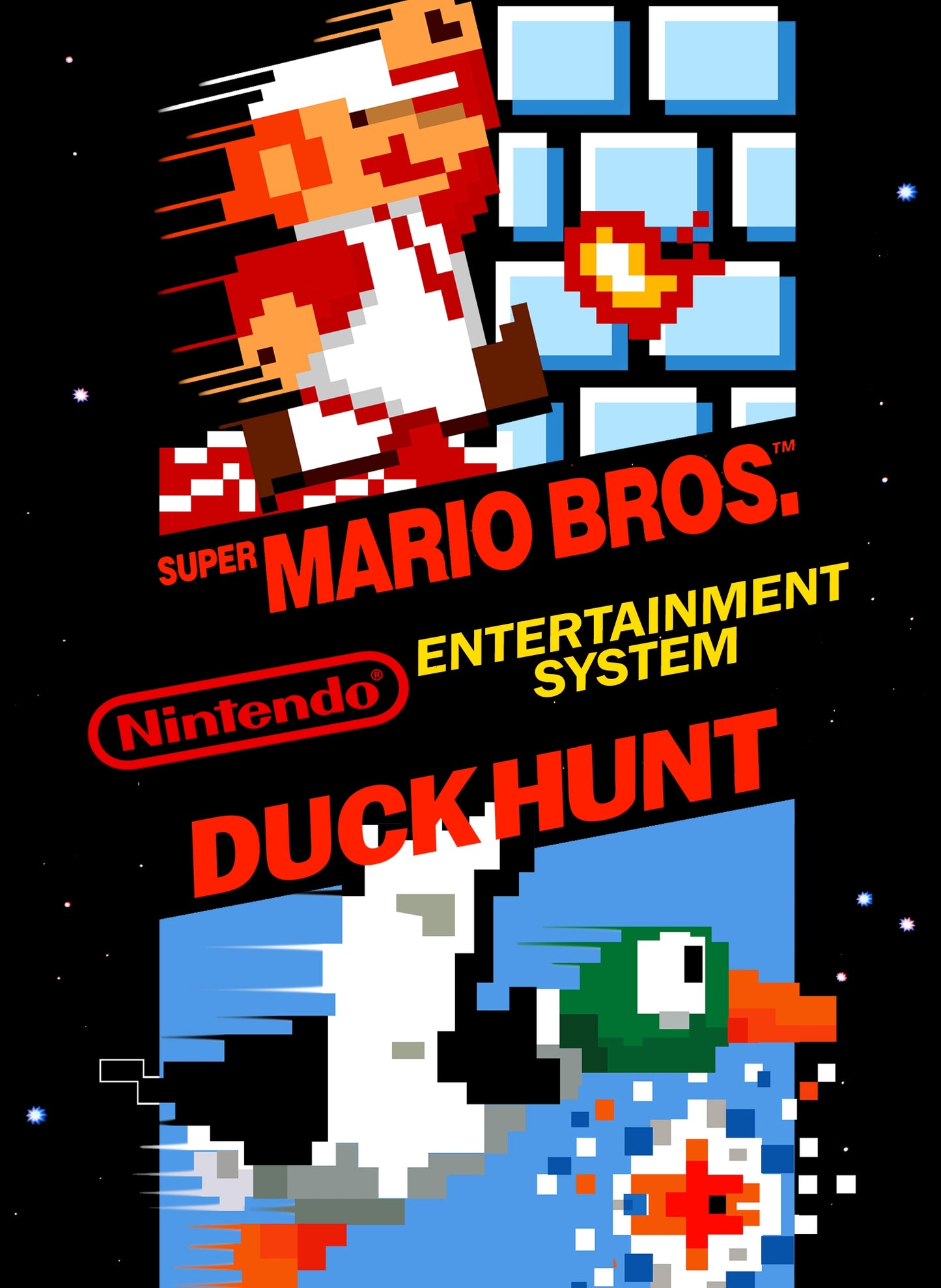 SUPER MARIO BROS./DUCK HUNT - NES (W/BOX & MANUAL)