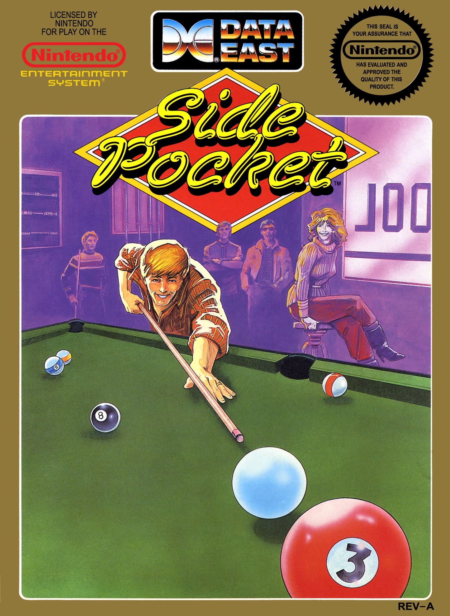 SIDE POCKET - SNES (W/BOX)