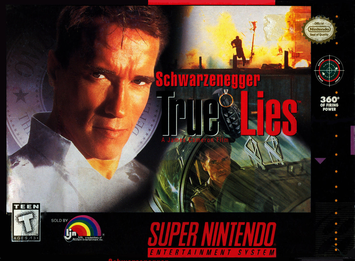 TRUE LIES - SNES (W/BOX & MANUAL)