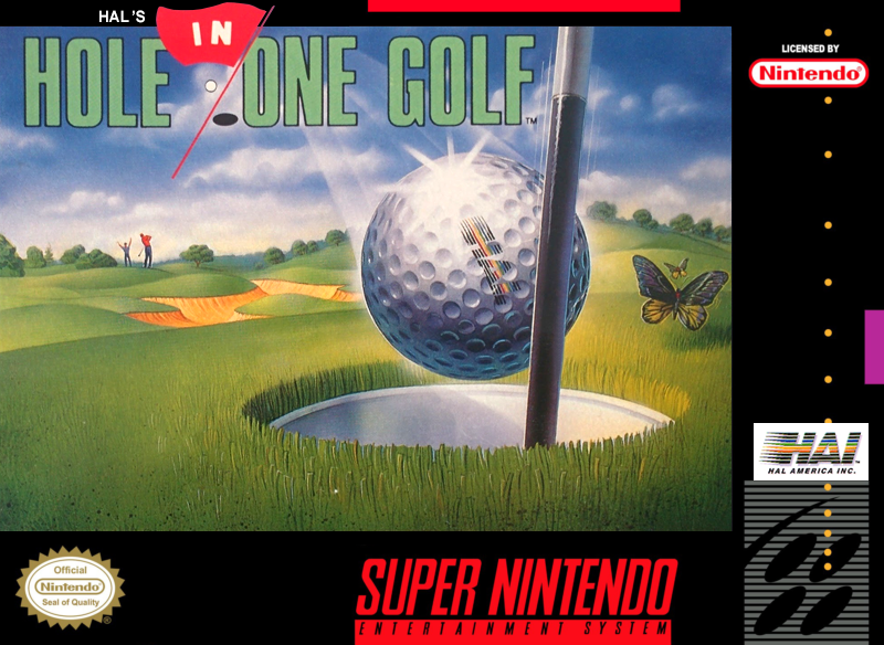 HAL'S HOLE IN ONE GOLF - SNES (W/BOX & MANUAL)