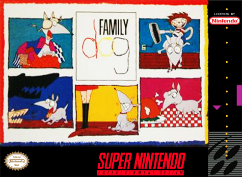 FAMILY DOG - SNES (W/BOX & MANUAL)