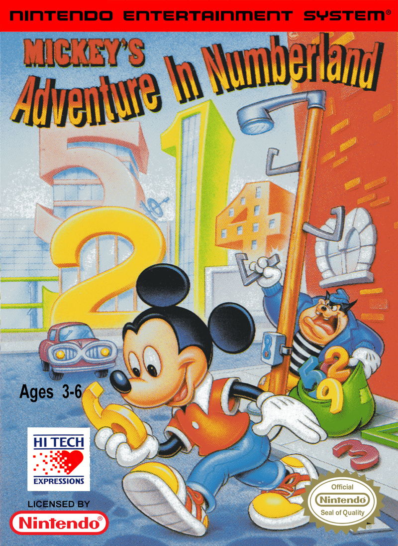 MICKEY'S ADVENTURE IN NUMBERLAND - NES (W/BOX)