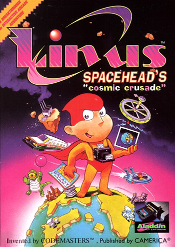 LINUS SPACEHEAD'S COSMIC CRUSADE - NES (W/BOX)