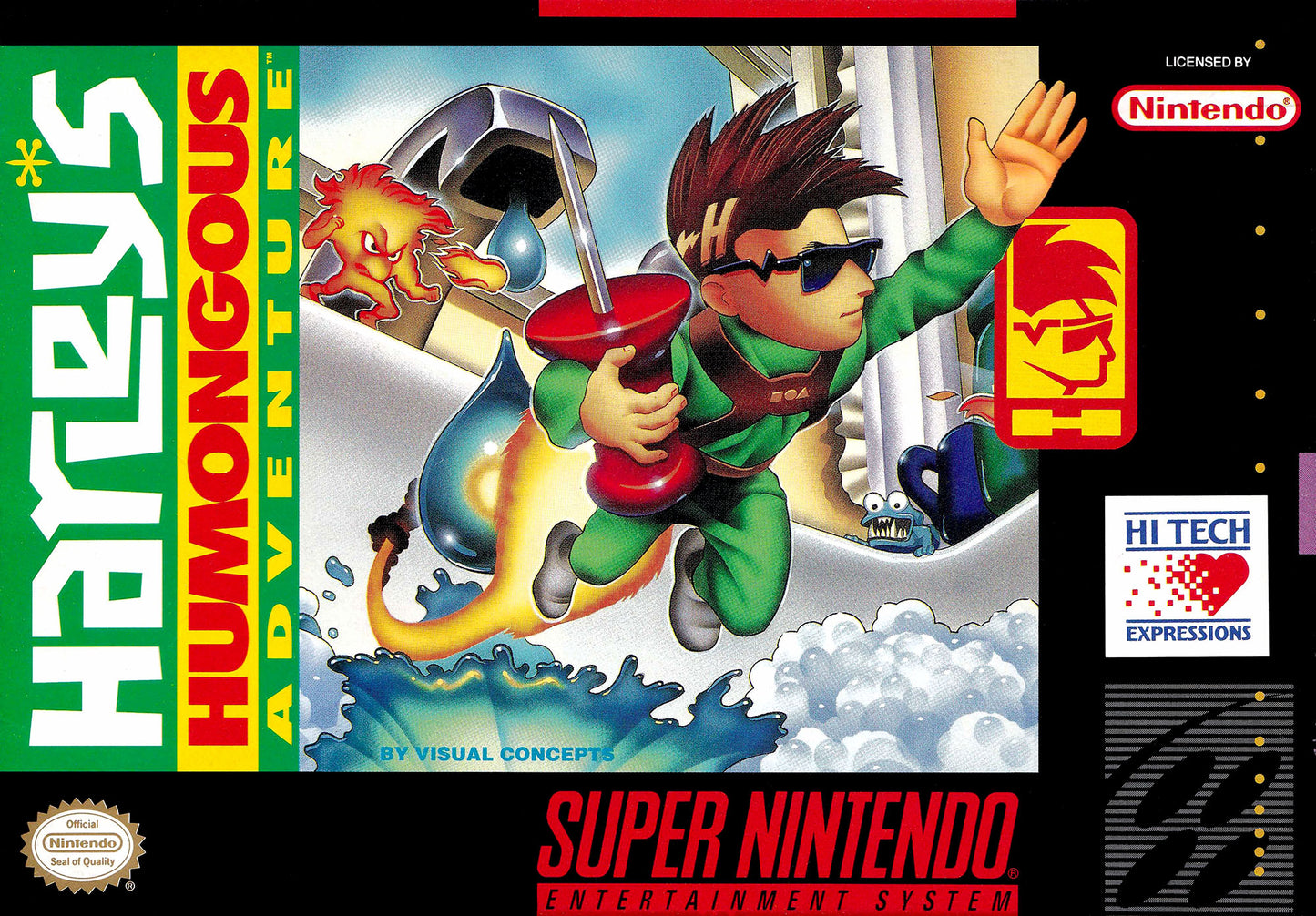 HARLEY'S HUMONGOUS ADVENTURE - SNES (W/BOX & MANUAL)