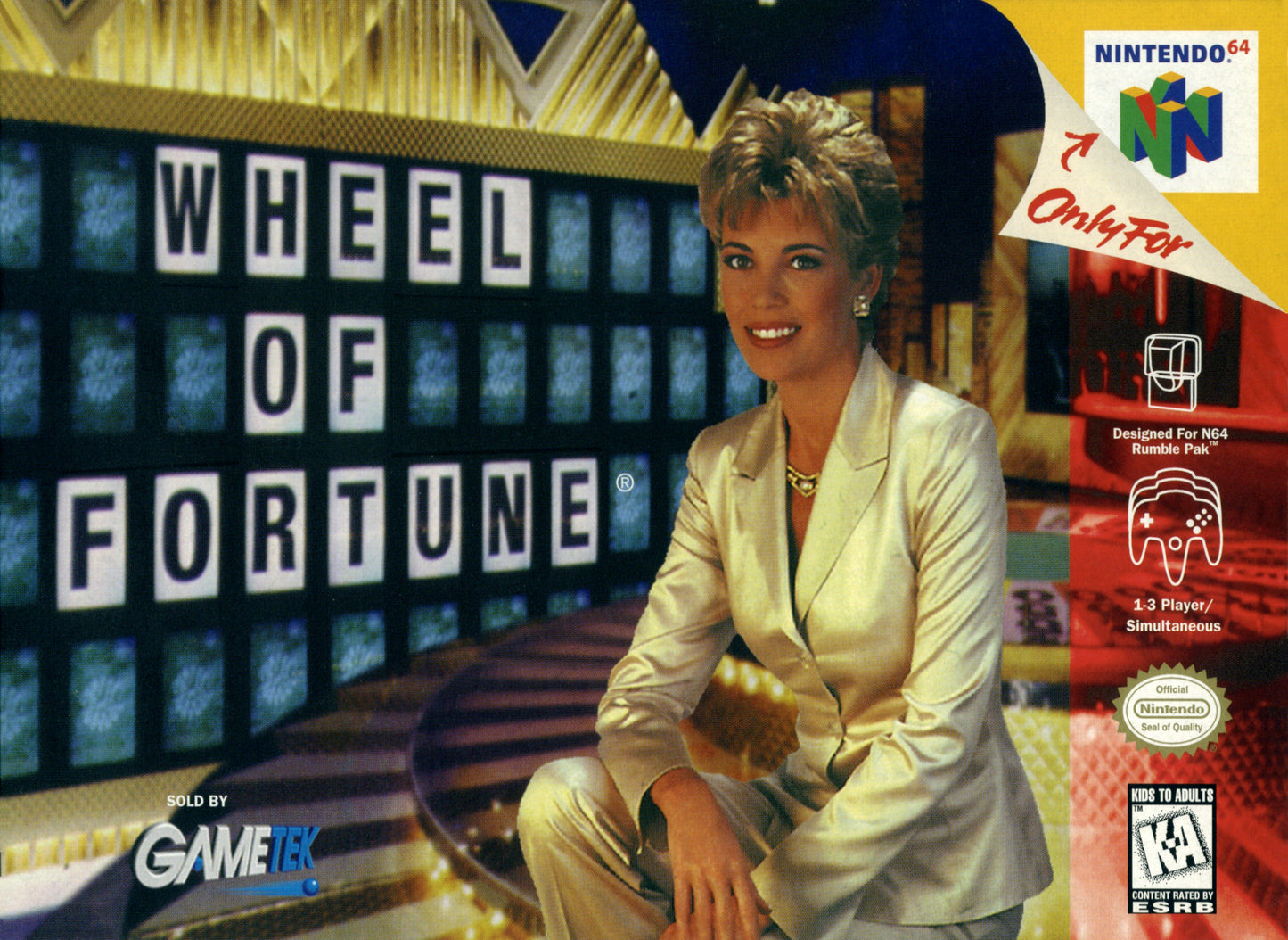 WHEEL OF FORTUNE - N64 (W/BOX & MANUAL)