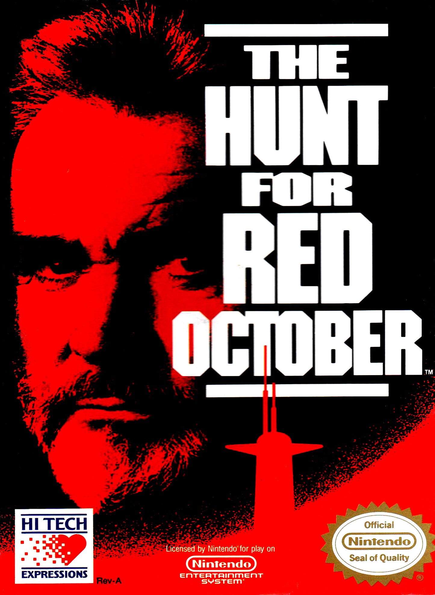 HUNT FOR RED OCTOBER - NES (W/BOX & MANUAL)